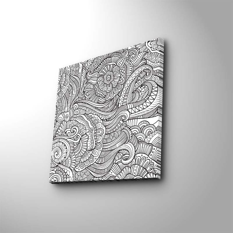 Dekorativ Canvasbillede 45x45 cm - Flerfarvet - Boligtilbehør - Billeder & kunst - Billeder på lærred