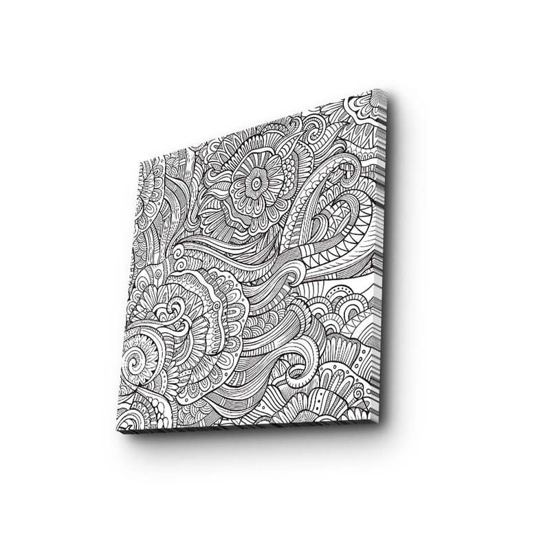 Dekorativ Canvasbillede 45x45 cm - Flerfarvet - Boligtilbehør - Billeder & kunst - Billeder på lærred