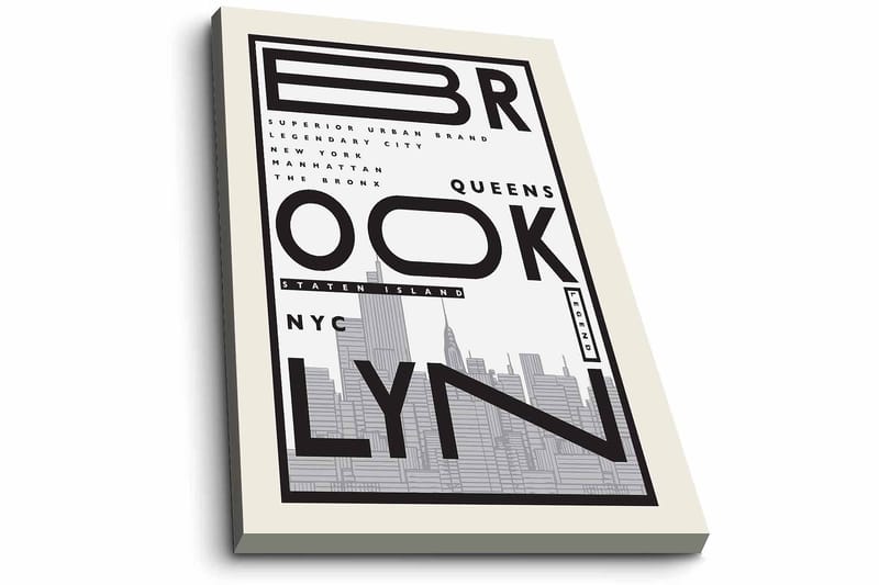 Dekorativ Canvasbillede 45x70 cm - Flerfarvet - Boligtilbehør - Billeder & kunst - Billeder på lærred