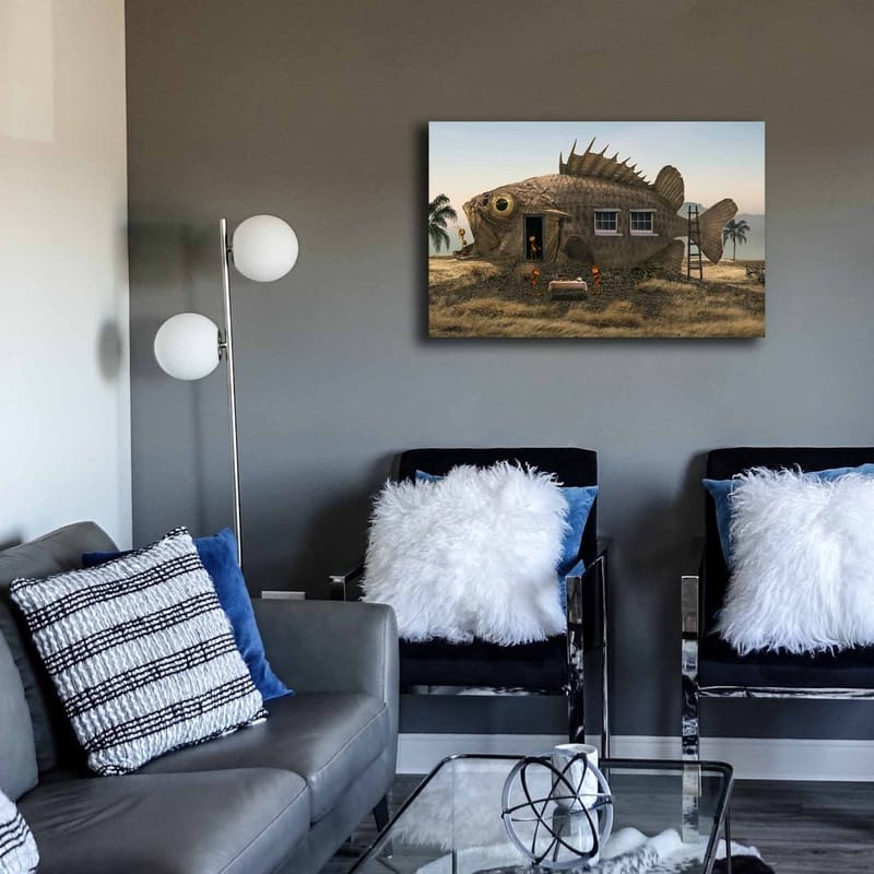 Dekorativ Canvasbillede 45x70 cm - Flerfarvet - Boligtilbehør - Billeder & kunst - Billeder på lærred