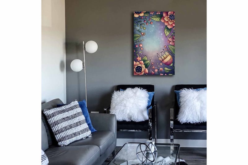 Dekorativ Canvasbillede 45x70 cm - Flerfarvet - Boligtilbehør - Billeder & kunst - Billeder på lærred