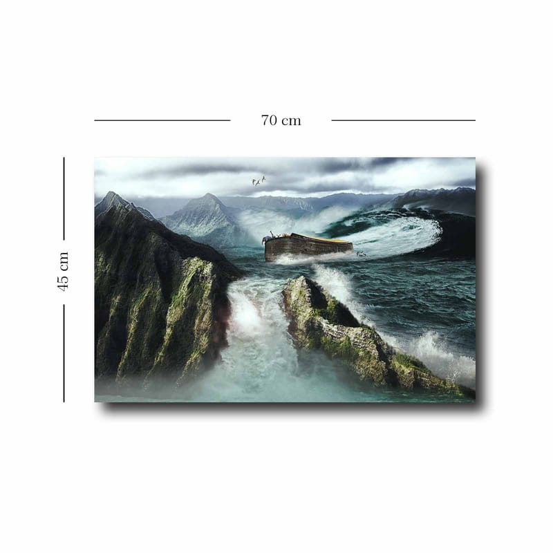 Dekorativ Canvasbillede 45x70 cm - Flerfarvet - Boligtilbehør - Billeder & kunst - Billeder på lærred