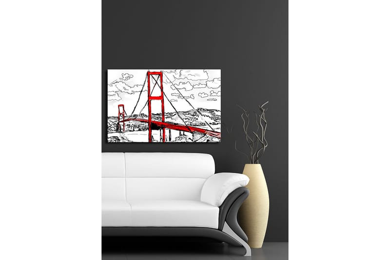 Dekorativ Canvasbillede 45x70 cm - Flerfarvet - Boligtilbehør - Billeder & kunst - Billeder på lærred
