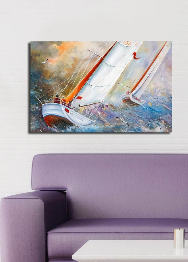 Dekorativ Canvasbillede 45x70 cm - Flerfarvet - Boligtilbehør - Billeder & kunst - Billeder på lærred