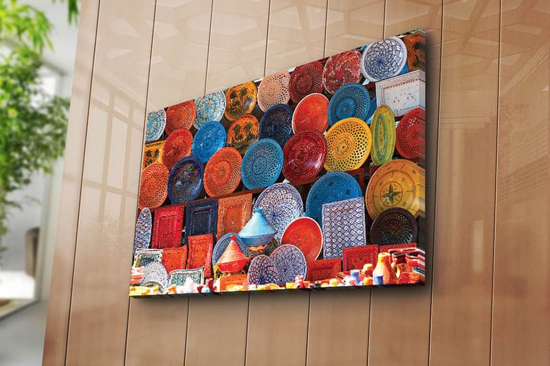 Dekorativ Canvasbillede 45x70 cm - Flerfarvet - Boligtilbehør - Billeder & kunst - Billeder på lærred