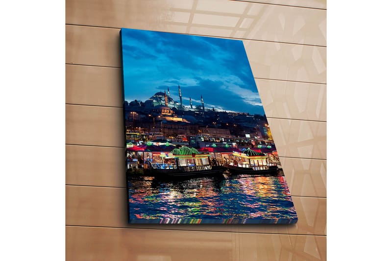 Dekorativ Canvasbillede 45x70 cm - Flerfarvet - Boligtilbehør - Billeder & kunst - Billeder på lærred