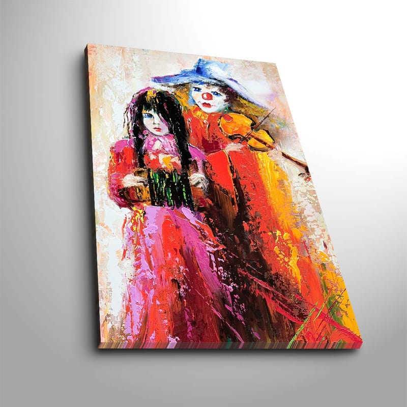 Dekorativ Canvasbillede 45x70 cm - Flerfarvet - Boligtilbehør - Billeder & kunst - Billeder på lærred