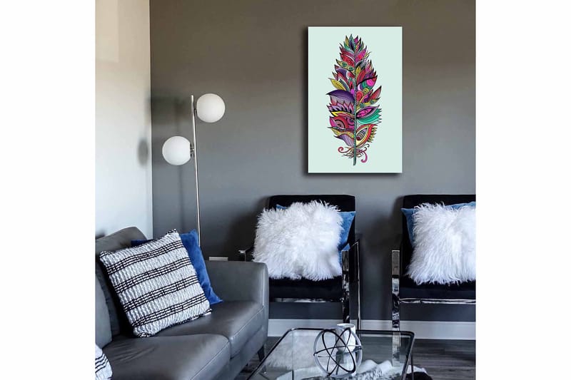 Dekorativ Canvasbillede 45x70 cm - Flerfarvet - Boligtilbehør - Billeder & kunst - Billeder på lærred
