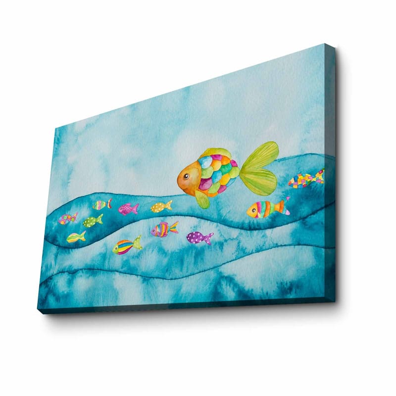 Dekorativ Canvasbillede 45x70 cm - Flerfarvet - Boligtilbehør - Billeder & kunst - Billeder på lærred