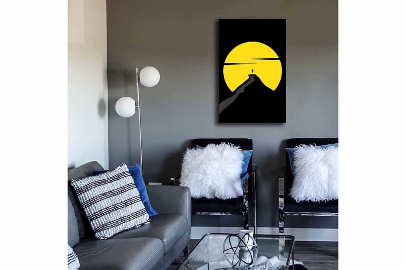 Dekorativ Canvasbillede 45x70 cm - Flerfarvet - Boligtilbehør - Billeder & kunst - Billeder på lærred