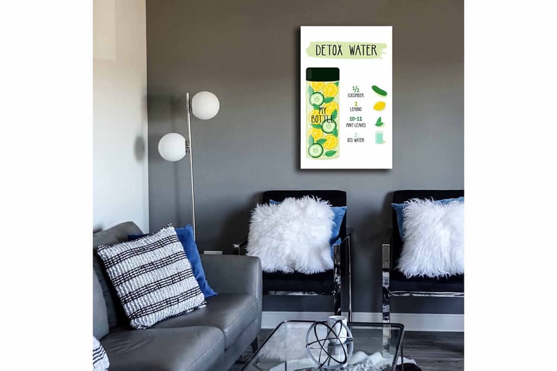 Dekorativ Canvasbillede 45x70 cm - Flerfarvet - Boligtilbehør - Billeder & kunst - Billeder på lærred