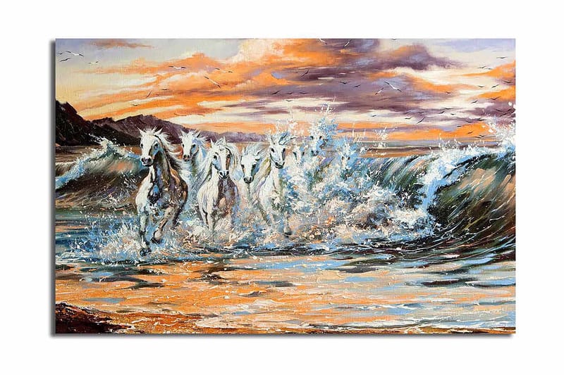 Dekorativ Canvasbillede 45x70 cm - Flerfarvet - Boligtilbehør - Billeder & kunst - Billeder på lærred