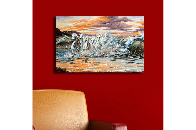 Dekorativ Canvasbillede 45x70 cm - Flerfarvet - Boligtilbehør - Billeder & kunst - Billeder på lærred