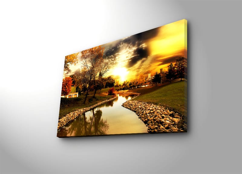 Dekorativ Canvasbillede 45x70 cm - Flerfarvet - Boligtilbehør - Billeder & kunst - Billeder på lærred