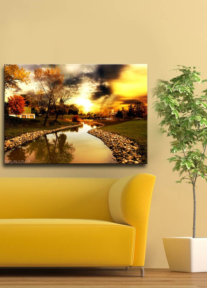 Dekorativ Canvasbillede 45x70 cm - Flerfarvet - Boligtilbehør - Billeder & kunst - Billeder på lærred