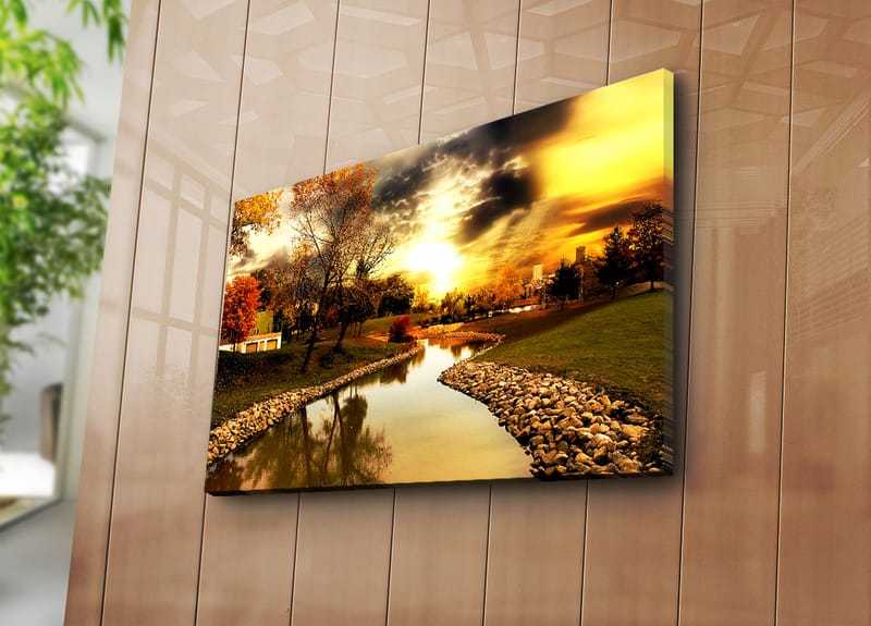 Dekorativ Canvasbillede 45x70 cm - Flerfarvet - Boligtilbehør - Billeder & kunst - Billeder på lærred