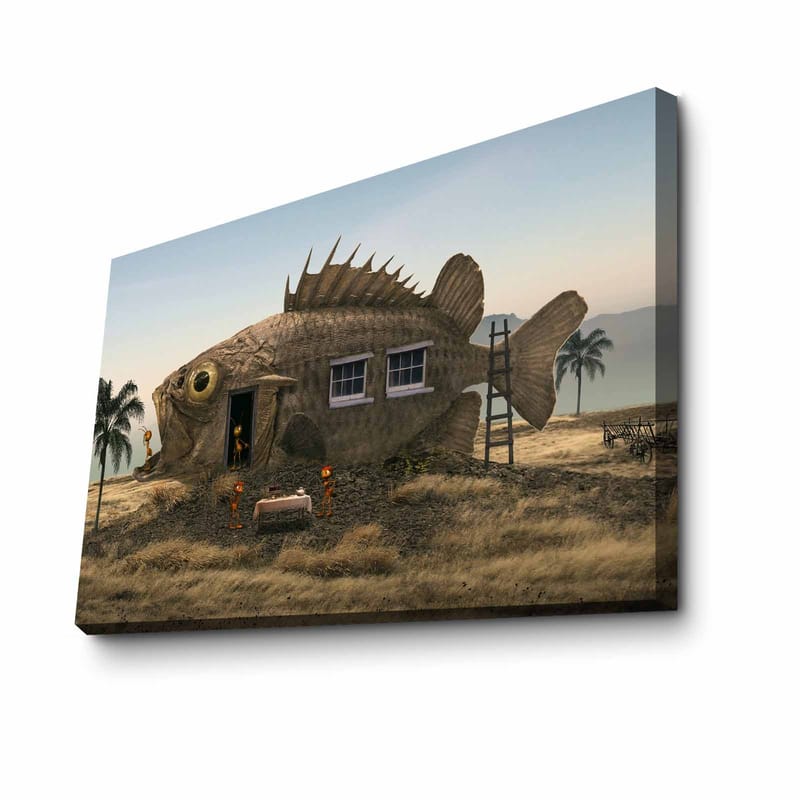 Dekorativ Canvasbillede 45x70 cm - Flerfarvet - Boligtilbehør - Billeder & kunst - Billeder på lærred