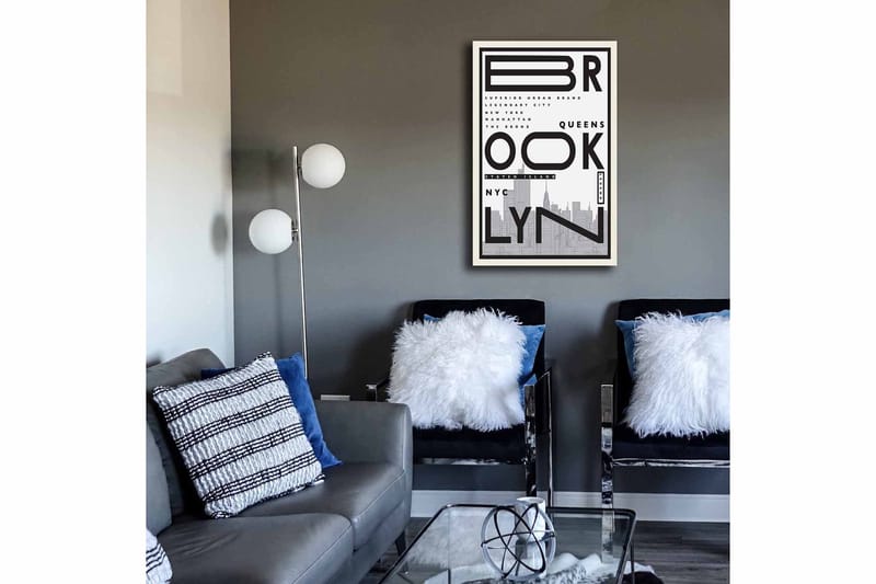 Dekorativ Canvasbillede 45x70 cm - Flerfarvet - Boligtilbehør - Billeder & kunst - Billeder på lærred