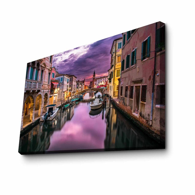 Dekorativ Canvasbillede 45x70 cm - Flerfarvet - Boligtilbehør - Billeder & kunst - Billeder på lærred