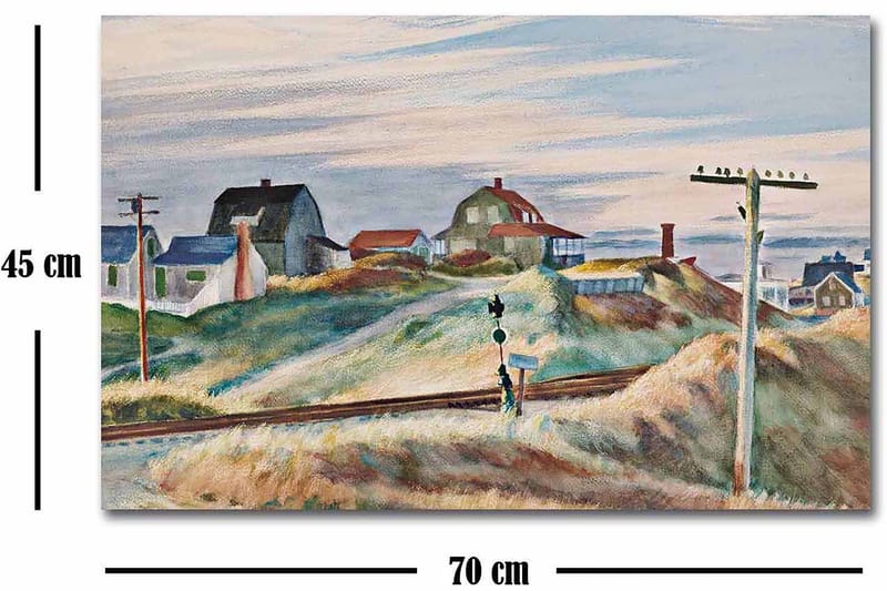 Dekorativ Canvasbillede 45x70 cm - Flerfarvet - Boligtilbehør - Billeder & kunst - Billeder på lærred