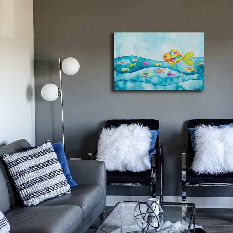 Dekorativ Canvasbillede 45x70 cm - Flerfarvet - Boligtilbehør - Billeder & kunst - Billeder på lærred