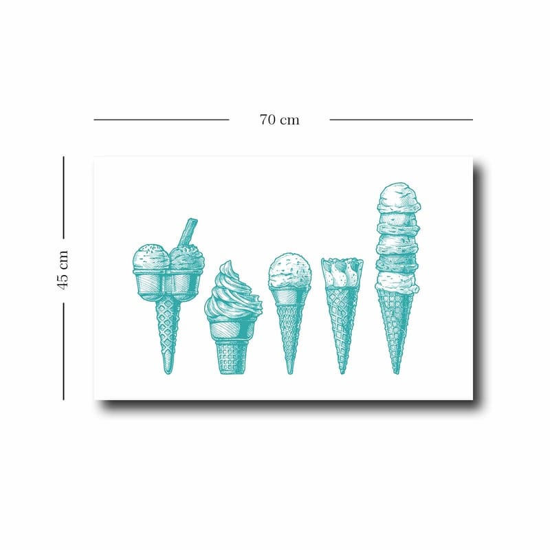 Dekorativ Canvasbillede 45x70 cm - Flerfarvet - Boligtilbehør - Billeder & kunst - Billeder på lærred