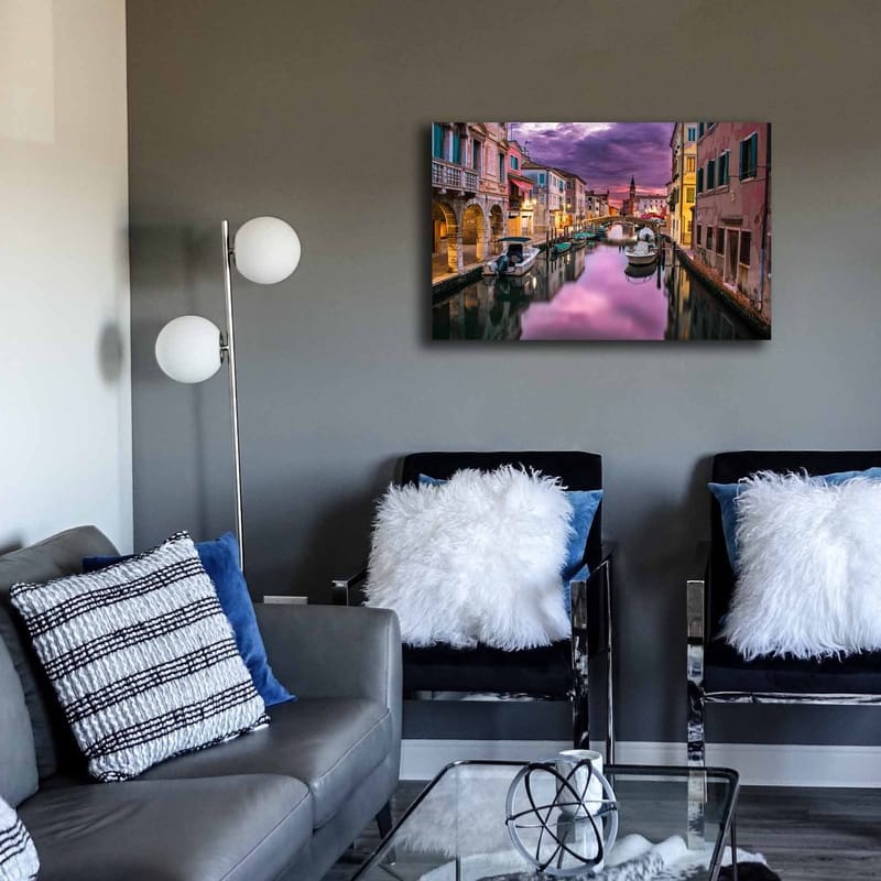 Dekorativ Canvasbillede 45x70 cm - Flerfarvet - Boligtilbehør - Billeder & kunst - Billeder på lærred