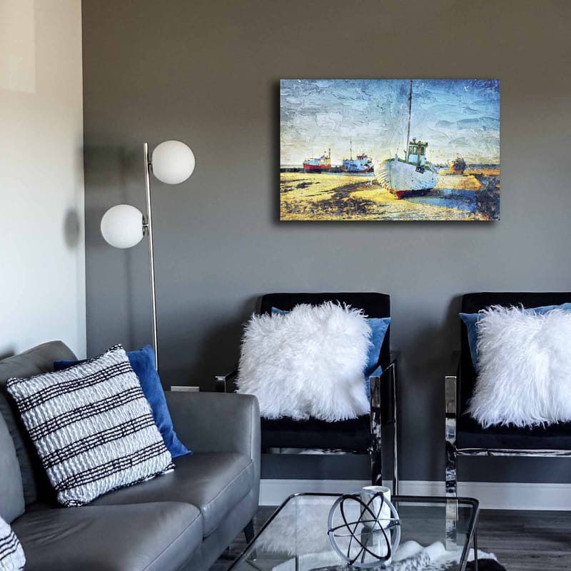 Dekorativ Canvasbillede 45x70 cm - Flerfarvet - Boligtilbehør - Billeder & kunst - Billeder på lærred