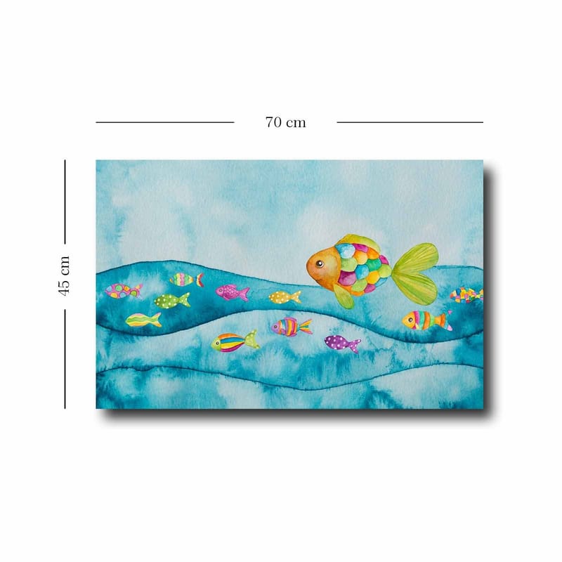 Dekorativ Canvasbillede 45x70 cm - Flerfarvet - Boligtilbehør - Billeder & kunst - Billeder på lærred