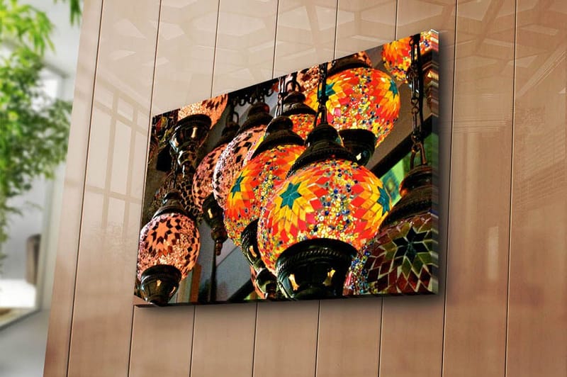 Dekorativ Canvasbillede 45x70 cm - Flerfarvet - Boligtilbehør - Billeder & kunst - Billeder på lærred