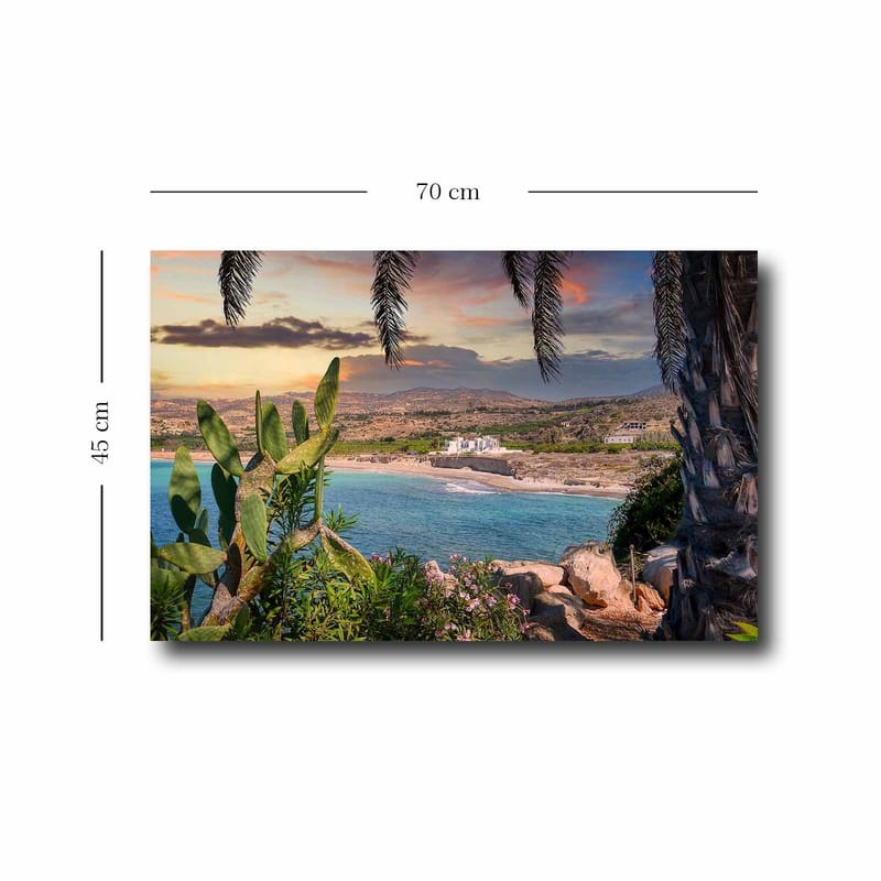 Dekorativ Canvasbillede 45x70 cm - Flerfarvet - Boligtilbehør - Billeder & kunst - Billeder på lærred