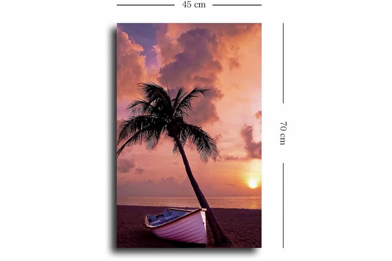 Dekorativ Canvasbillede 45x70 cm - Flerfarvet - Boligtilbehør - Billeder & kunst - Billeder på lærred