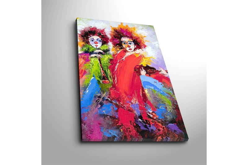 Dekorativ Canvasbillede 45x70 cm - Flerfarvet - Boligtilbehør - Billeder & kunst - Billeder på lærred