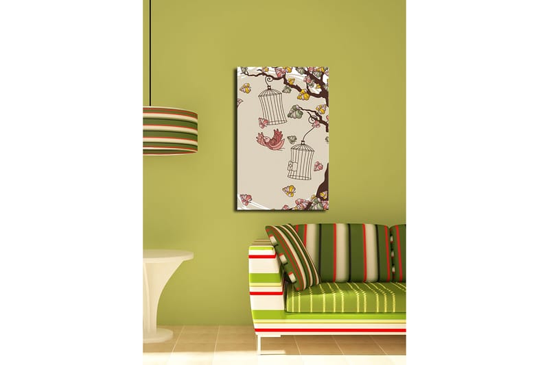 Dekorativ Canvasbillede 45x70 cm - Flerfarvet - Boligtilbehør - Billeder & kunst - Billeder på lærred