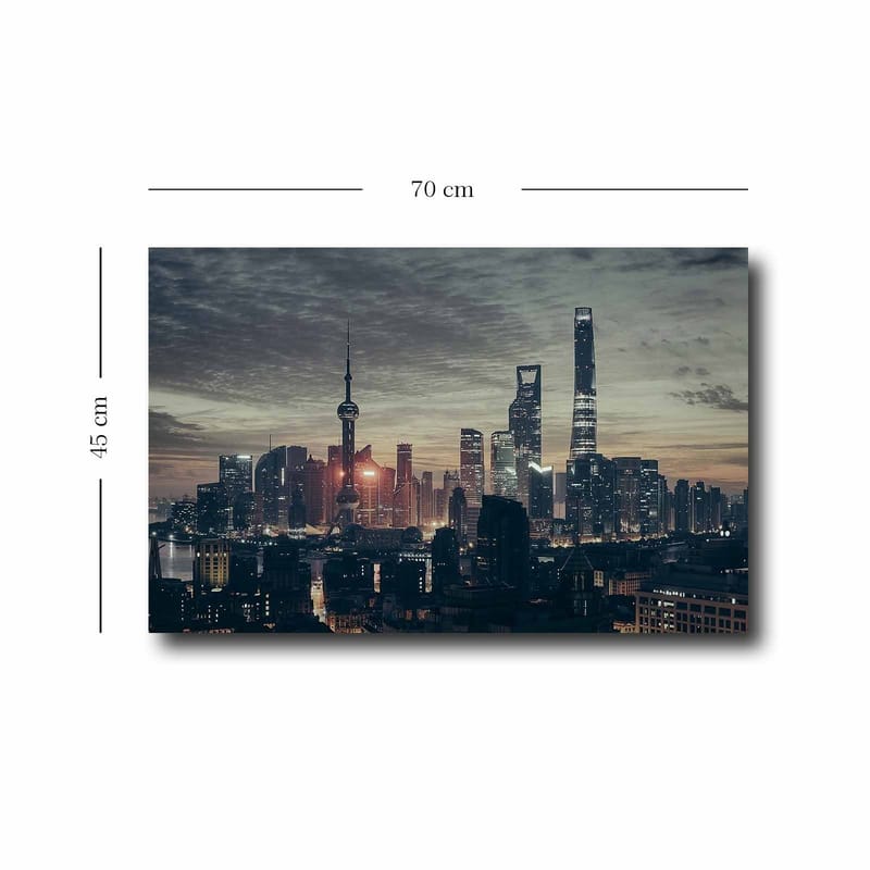 Dekorativ Canvasbillede 45x70 cm - Flerfarvet - Boligtilbehør - Billeder & kunst - Billeder på lærred