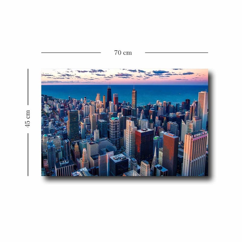 Dekorativ Canvasbillede 45x70 cm - Flerfarvet - Boligtilbehør - Billeder & kunst - Billeder på lærred