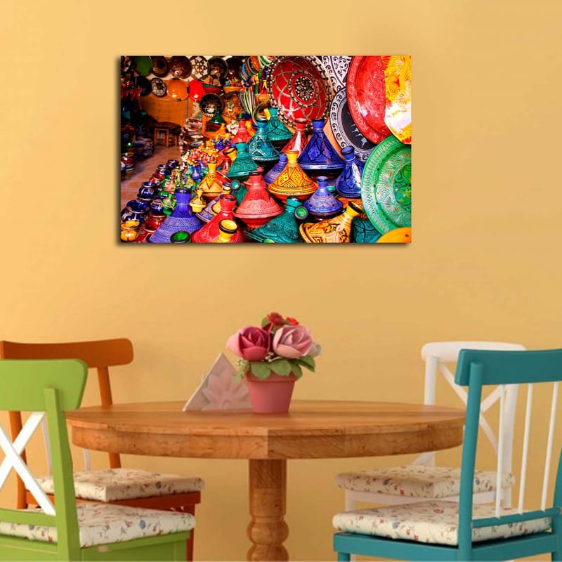 Dekorativ Canvasbillede 45x70 cm - Flerfarvet - Boligtilbehør - Billeder & kunst - Billeder på lærred