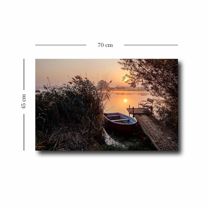 Dekorativ Canvasbillede 45x70 cm - Flerfarvet - Boligtilbehør - Billeder & kunst - Billeder på lærred