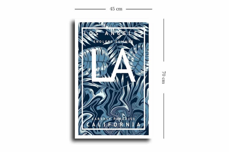 Dekorativ Canvasbillede 45x70 cm - Flerfarvet - Boligtilbehør - Billeder & kunst - Billeder på lærred