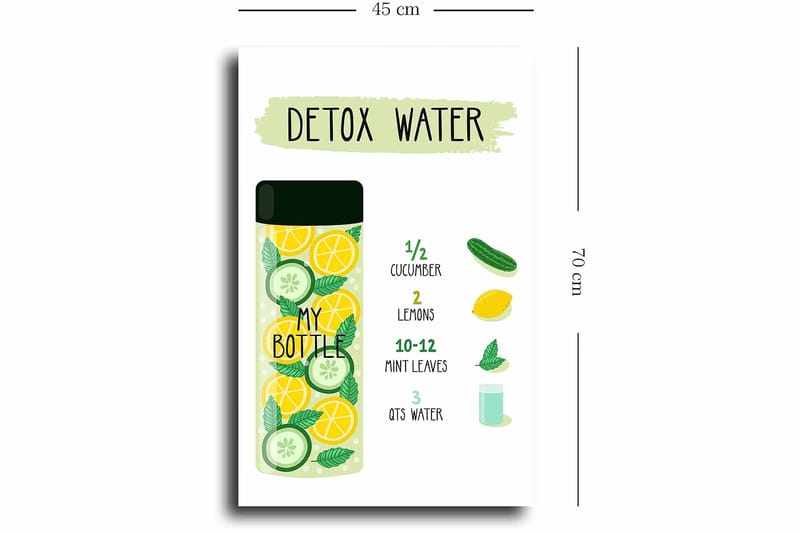 Dekorativ Canvasbillede 45x70 cm - Flerfarvet - Boligtilbehør - Billeder & kunst - Billeder på lærred