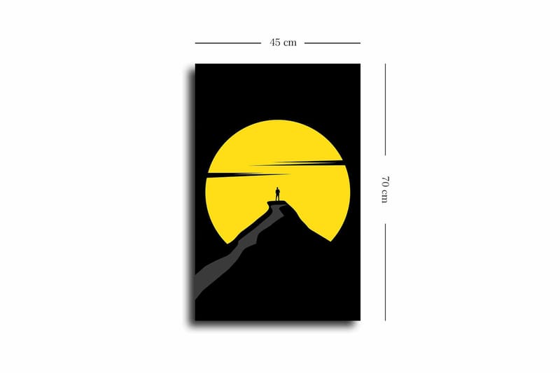 Dekorativ Canvasbillede 45x70 cm - Flerfarvet - Boligtilbehør - Billeder & kunst - Billeder på lærred