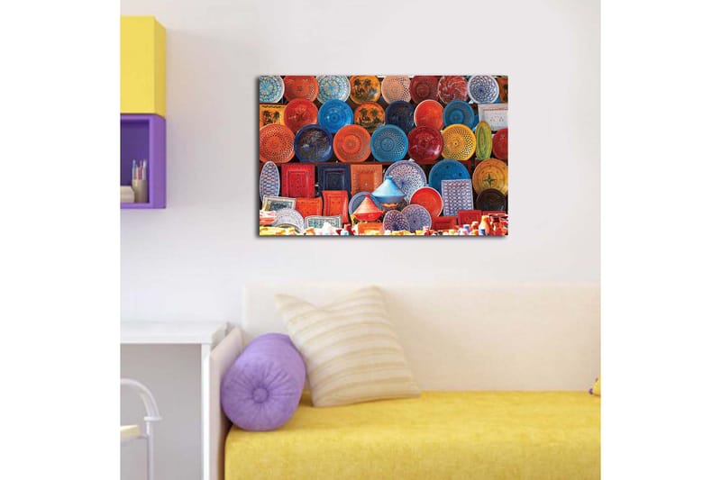 Dekorativ Canvasbillede 45x70 cm - Flerfarvet - Boligtilbehør - Billeder & kunst - Billeder på lærred