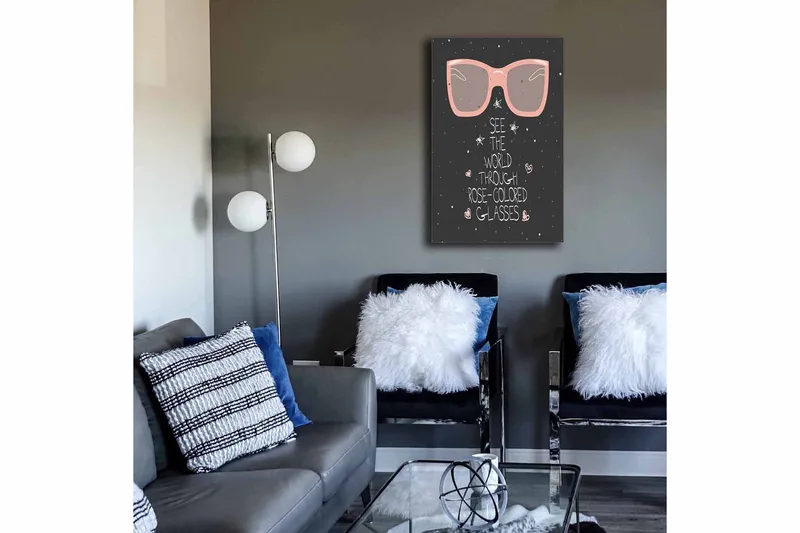 Dekorativ Canvasbillede 45x70 cm - Flerfarvet - Boligtilbehør - Billeder & kunst - Billeder på lærred