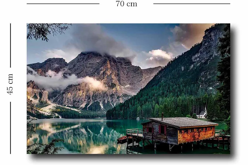 Dekorativ Canvasbillede 45x70 cm - Flerfarvet - Boligtilbehør - Billeder & kunst - Billeder på lærred