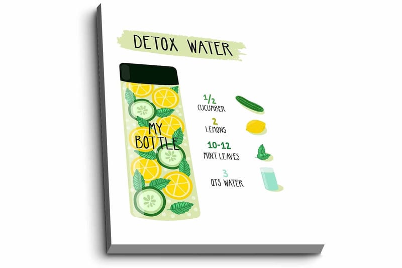 Dekorativ Canvasbillede 45x70 cm - Flerfarvet - Boligtilbehør - Billeder & kunst - Billeder på lærred