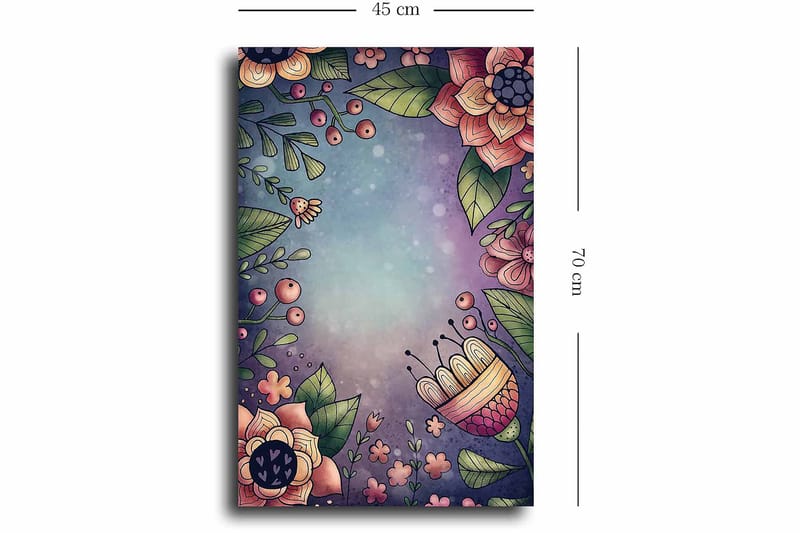 Dekorativ Canvasbillede 45x70 cm - Flerfarvet - Boligtilbehør - Billeder & kunst - Billeder på lærred