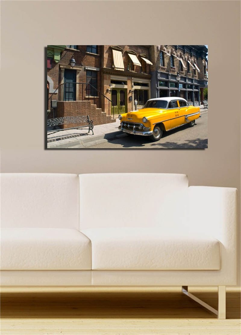 Dekorativ Canvasbillede 45x70 cm - Flerfarvet - Boligtilbehør - Billeder & kunst - Billeder på lærred