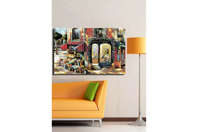 Dekorativ Canvasbillede 45x70 cm - Flerfarvet - Boligtilbehør - Billeder & kunst - Billeder på lærred