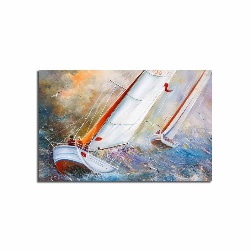 Dekorativ Canvasbillede 45x70 cm - Flerfarvet - Boligtilbehør - Billeder & kunst - Billeder på lærred