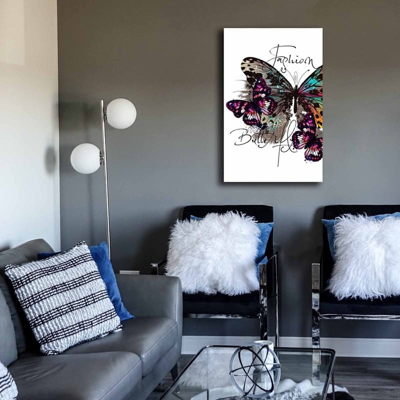 Dekorativ Canvasbillede 45x70 cm - Flerfarvet - Boligtilbehør - Billeder & kunst - Billeder på lærred